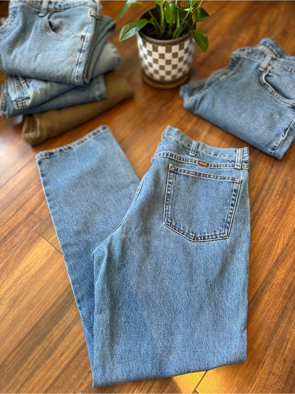 Rustler Regular Fit Straight Leg Denim Jeans 34x32